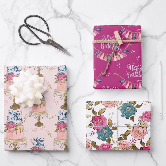 Papierplaat voor onmiddellijke verpakking van 3 ve inpakpapier vel (Voorkant)