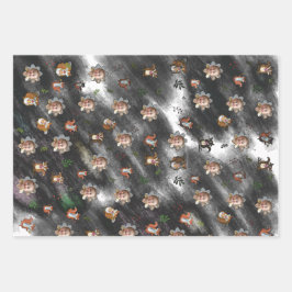 Papierplaat voor onmiddellijke verpakking van 3 ve inpakpapier vel