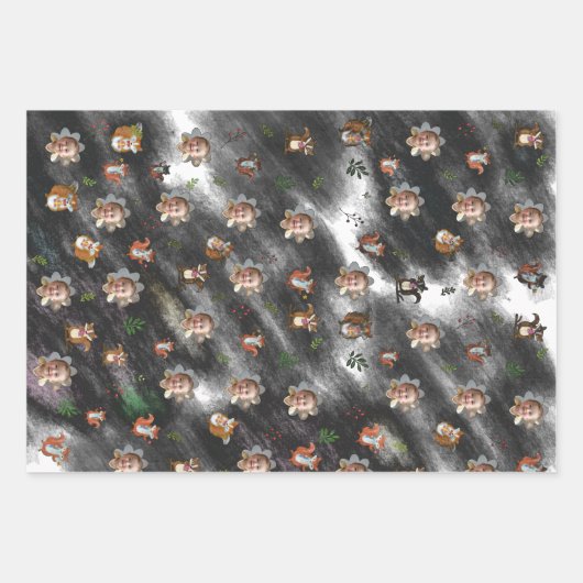 Papierplaat voor onmiddellijke verpakking van 3 ve inpakpapier vel (Voorkant)