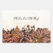 Papierplaat voor onmiddellijke verpakking van 3 ve inpakpapier vel (Voorkant)