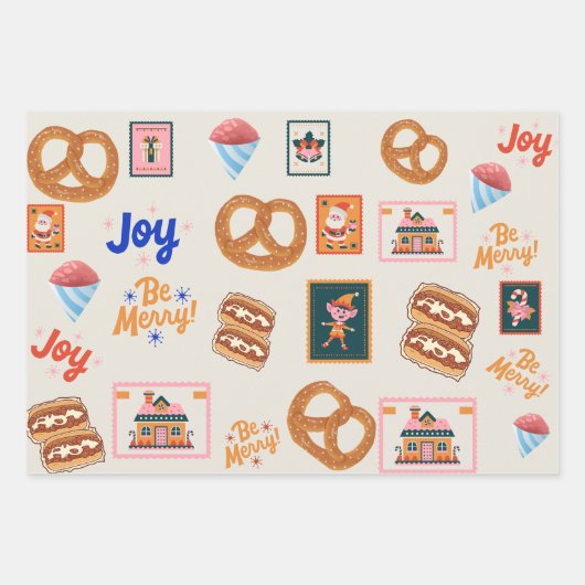 Papierplaat voor onmiddellijke verpakking van 3 ve inpakpapier vel (Voorkant)