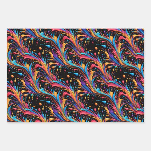 Papierplaat voor onmiddellijke verpakking van 3 ve inpakpapier vel (Voorkant)