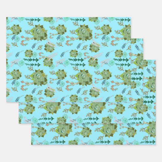 Papierplaat voor onmiddellijke verpakking van 3 ve inpakpapier vel (Set)