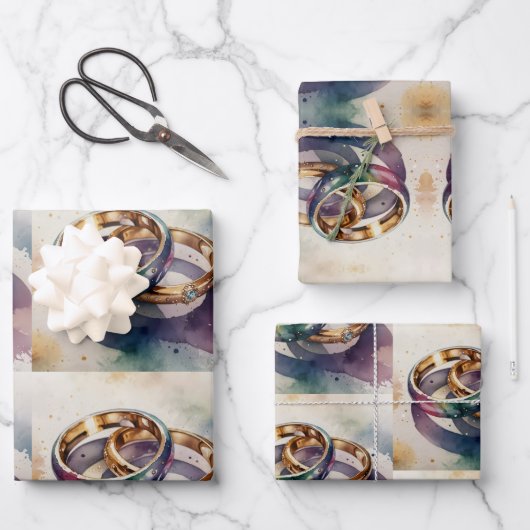 Papierplaat voor onmiddellijke verpakking van 3 ve inpakpapier vel (Voorkant)