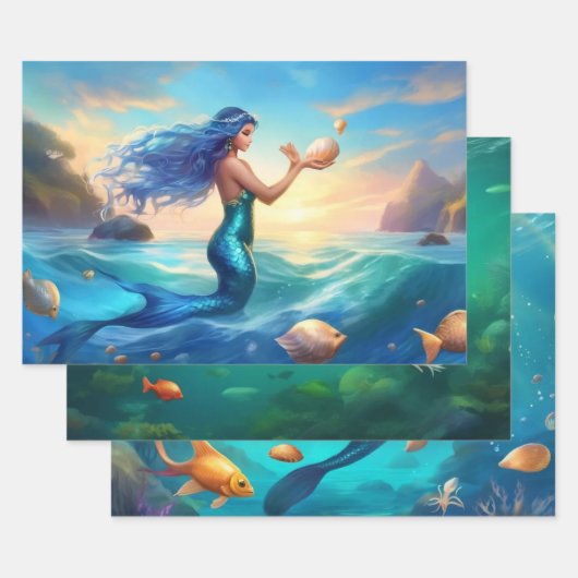 Papierplaat voor onmiddellijke verpakking van 3 ve inpakpapier vel (Set)