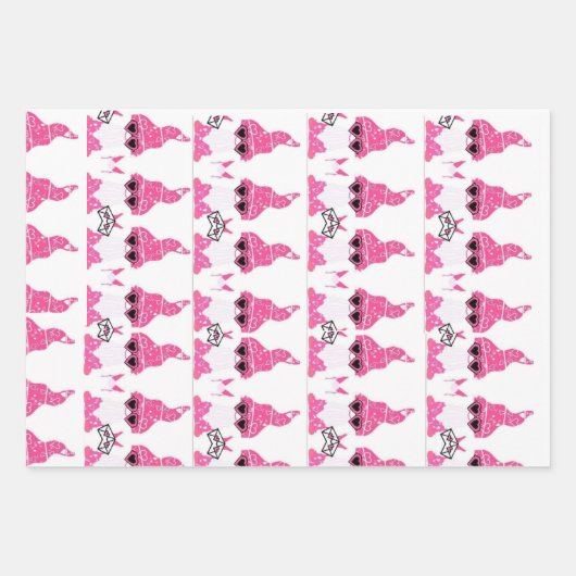 Papierplaat voor onmiddellijke verpakking van 3 ve inpakpapier vel (Voorkant)