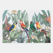 Papierplaat voor TROPISCHE BIRD LANDSCAPE Inpakpapier Vel (Voorkant 3)