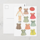  papierpop briefkaart (Voorkant / Achterkant)