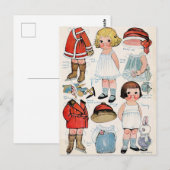 papierpop briefkaart (Voorkant / Achterkant)