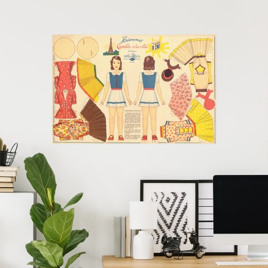  papierpop poster (Thuiskantoor)