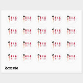 Papierpop Ronde Sticker (Vel)