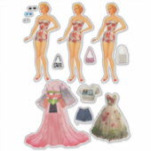 Papierpop Sticker (Voorkant)