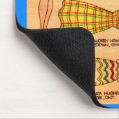 Papierpop van 1930 Jane Arden en zes outfits Muismat (Hoek)