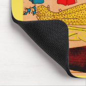 Papierpop van 1930 Jane Arden vier mooie kleding Muismat (Hoek)