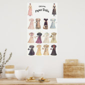 papierpoppen, 1 van 2 poster (Keuken)