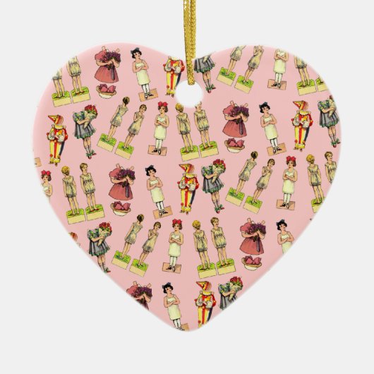 papierpoppen keramisch ornament (Voorkant)