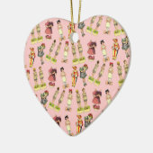 papierpoppen keramisch ornament (Links)
