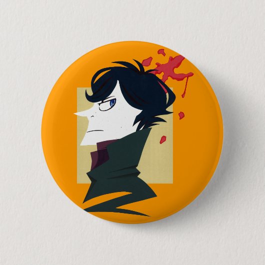 Papierportret Ronde Button 5,7 Cm (Voorkant)