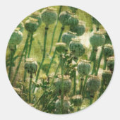 Papierpotigen Ronde Sticker (Voorkant)