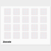 Papierproducten Vierkante Sticker (Vel)