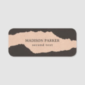 Papierranden Naamplaatje (Voorkant)