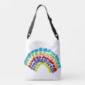 Papierregenboog Crossbody Tas (Achterkant)