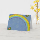 papierregenboog kaart (Gele Bloem)