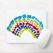 Papierregenboog Muismat (Met muis)