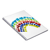 Papierregenboog Notitieboek (Rechterzijde)