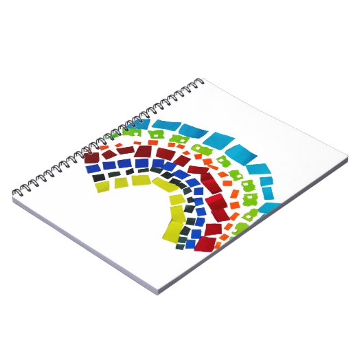 Papierregenboog Notitieboek (Linkerzijde)