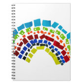 Papierregenboog Notitieboek (Voorkant)
