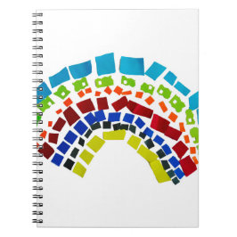 Papierregenboog Notitieboek