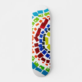 Papierregenboog Persoonlijk Skateboard