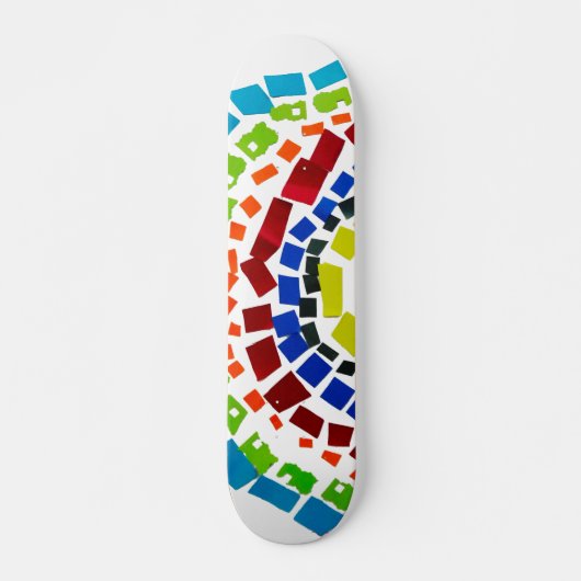 Papierregenboog Persoonlijk Skateboard (Voorkant)