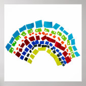 Papierregenboog Poster (Voorkant)