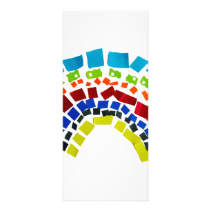 Papierregenboog Reclamekaart
