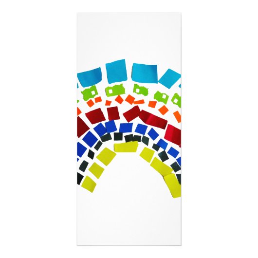 Papierregenboog Reclamekaart (Voorkant)