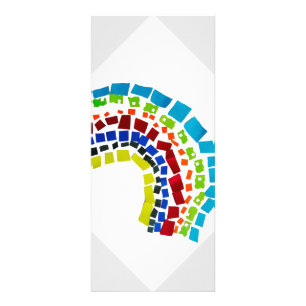 Papierregenboog Reclamekaart