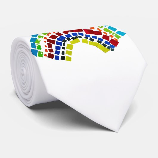 Papierregenboog Stropdas (Opgerold)