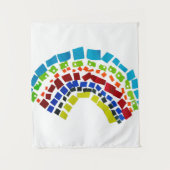 Papierregenboog Wandkleed (Voorkant)
