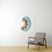 Papierregenboog Wandkleed (In Situ (horizontaal))