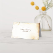 Papierrol Bruiloft plaatskaart landelijke stijl Plaatskaartje (Achterkant)