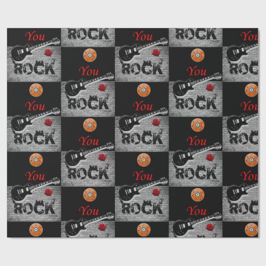 Papierrotmuziek samenvoegen cadeaupapier (Vlak)