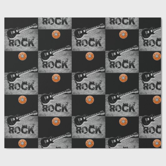 Papierrotmuziek samenvoegen cadeaupapier (Vlak)