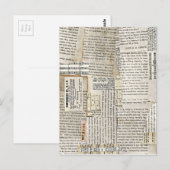  papierschijven - Verticaal Briefkaart (Voorkant / Achterkant)