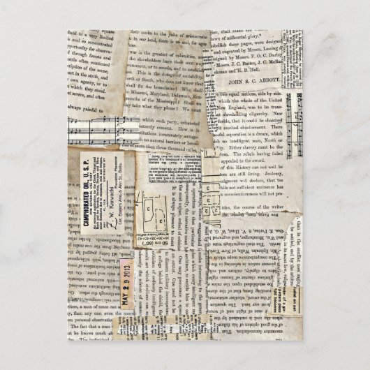  papierschijven - Verticaal Briefkaart (Voorkant)