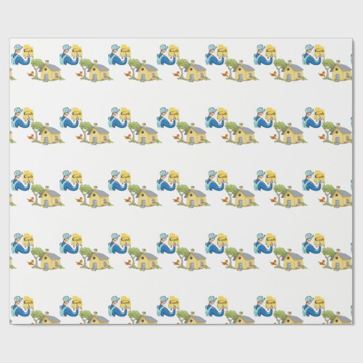 Papierschilder met onmiddellijke verpakking cadeaupapier (Vlak)