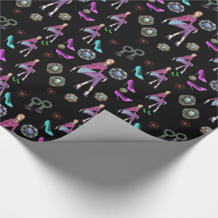 Papierschoenen met onmiddellijke verpakking cadeaupapier