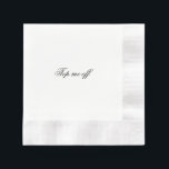 papierservet servet<br><div class="desc">Voeg een kleine specerij toe aan je tafel met een gepersonaliseerde servet. Dit volledig aanpasbare servet kan worden aangepast met een nieuw lettertype of een nieuwe frase van uw keuze! De speciale zin voegt een persoonlijke aanraking toe aan je feest of vrijgezellenavond.</div>