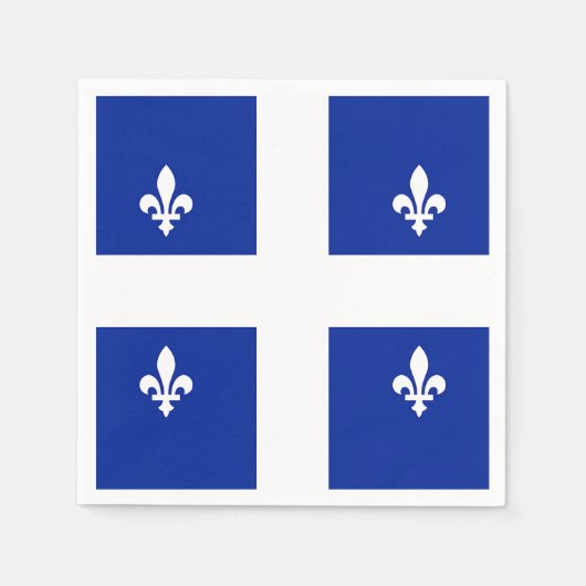 Papierservetten met vlag van Quebec Servet (Voorkant)